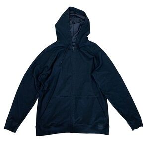 Saxx Down Time Full Zip Hoodie Black Athleisure Lounge Streetwear XXL